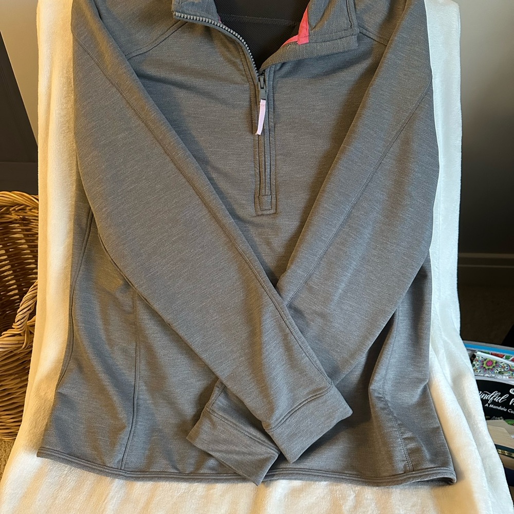 Vineyard Vines Charcoal Quarter-Zip Sweatshirt